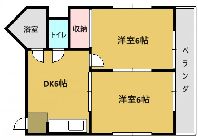 広島市中区舟入町のマンションの間取り