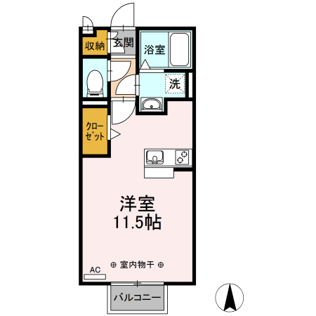 西春日井郡豊山町大字豊場のアパートの間取り