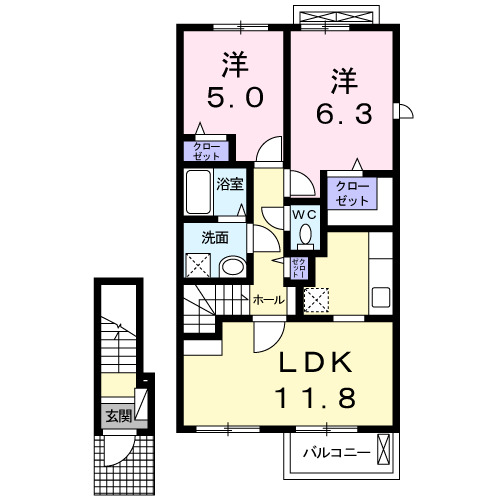 さつきの間取り