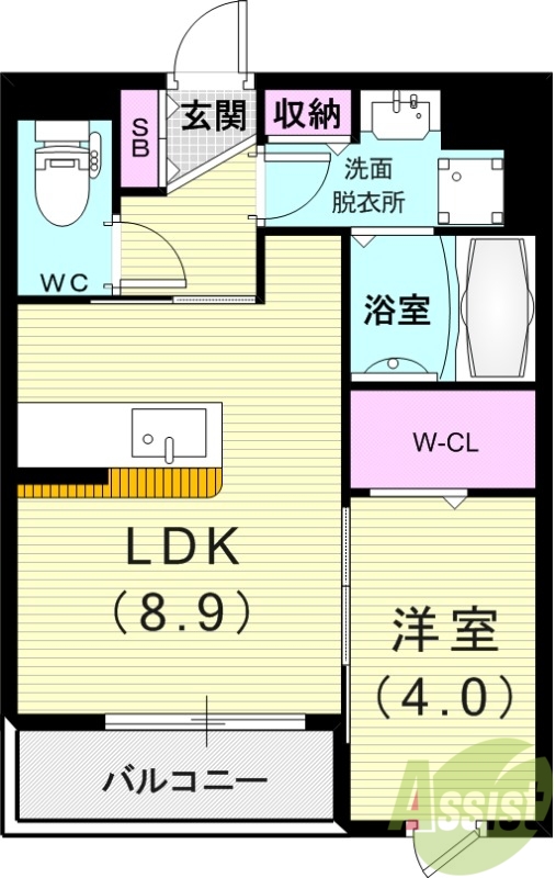 プラージュの間取り