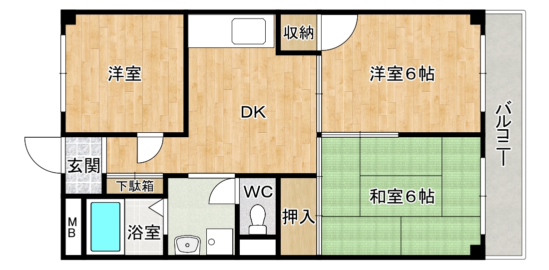 浅井マンションの間取り