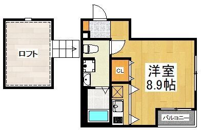 流山市南流山のアパートの間取り