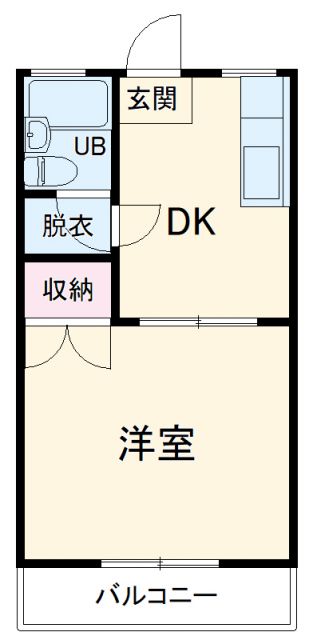 岐阜市東鶉のマンションの間取り