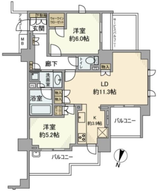 クレヴィア千川の間取り