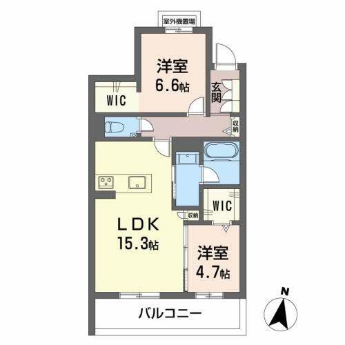 シャーメゾン星越の間取り