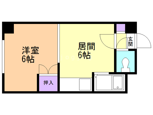 アビアシオン壱番館の間取り