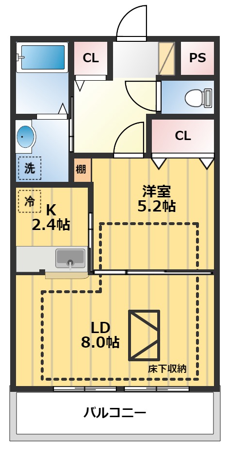 ルネスアルフォートの間取り