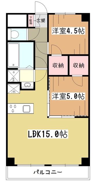 テルプシコレ東村山の間取り