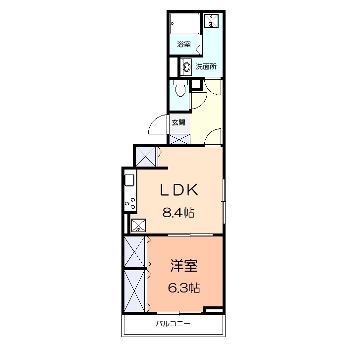 D-room寒川の間取り