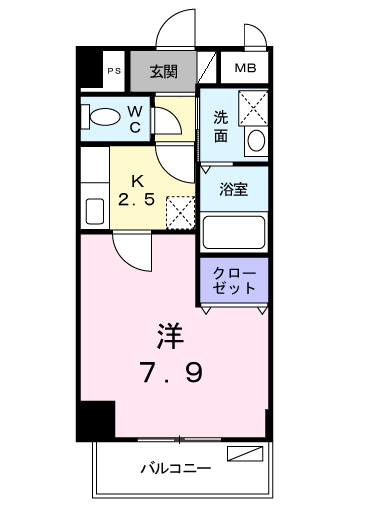 フラットワンの間取り