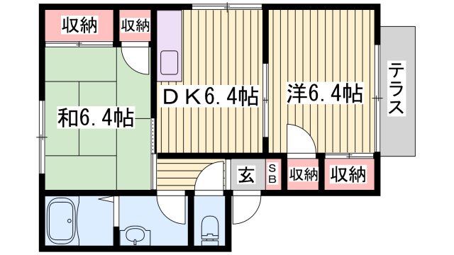 アディスひろの A棟の間取り