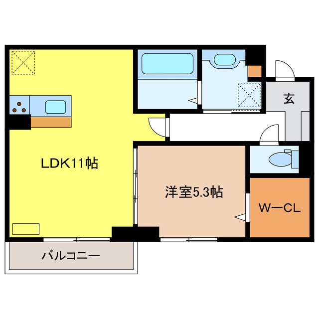 トラスト21　A棟の間取り