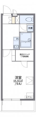 レオパレスみらい平の間取り