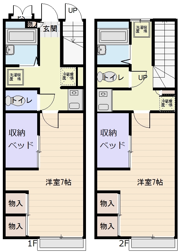 レオパレス さちBの間取り