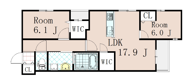 【ＭＡｉＳＯＮ　ｄＥ　ＢＯＲＯ御所南の間取り】