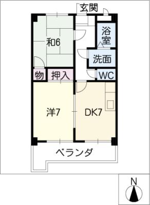 エステート南山ＴＳIIの間取り