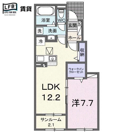 シェリル　Ｍの間取り