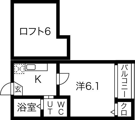 【名古屋市南区星崎町のアパートの間取り】