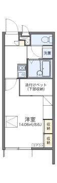 レオパレス南備後の間取り