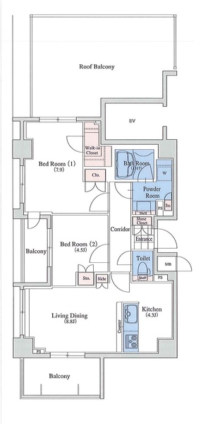 CITY SPIRE池上の間取り