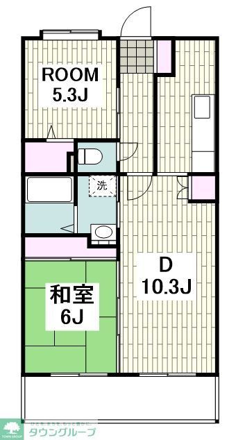 平塚市中里のマンションの間取り