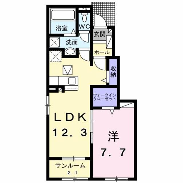 エスペランサ　IIの間取り