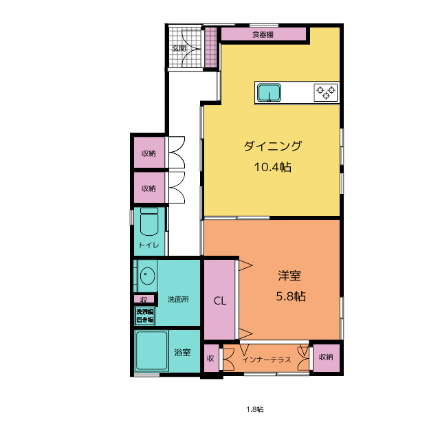 仮）秦野市栄町アパートの間取り