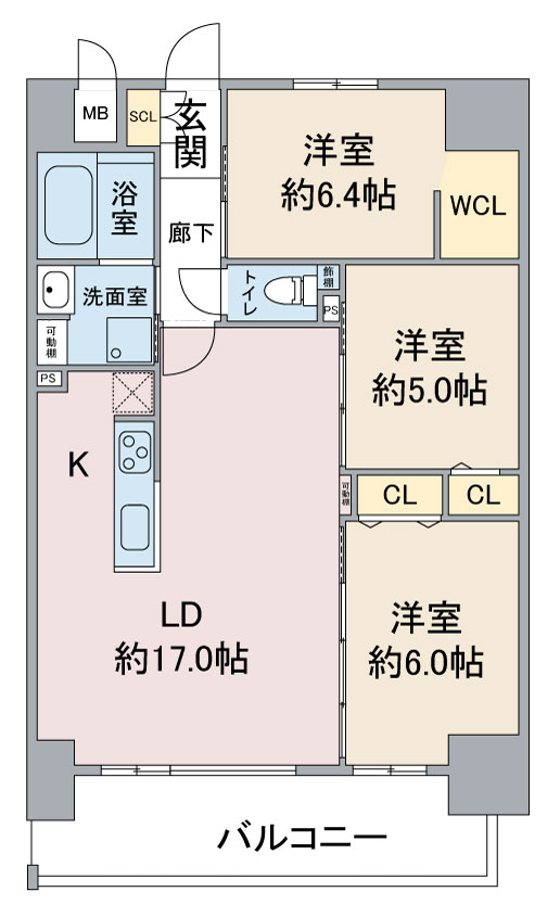 ラトゥール浄心の間取り