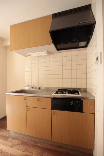 キッチン　写真は別号室のものです。