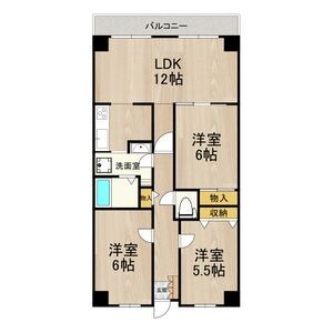 PHOENIX COURT 交野IIの間取り