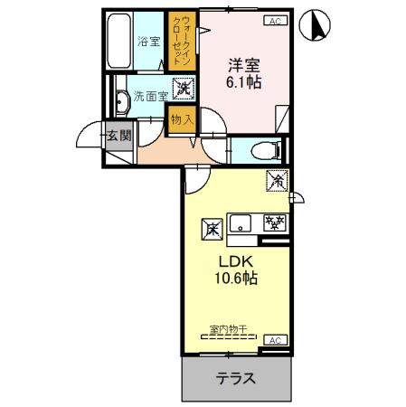 D-ROOM六供町2丁目の間取り
