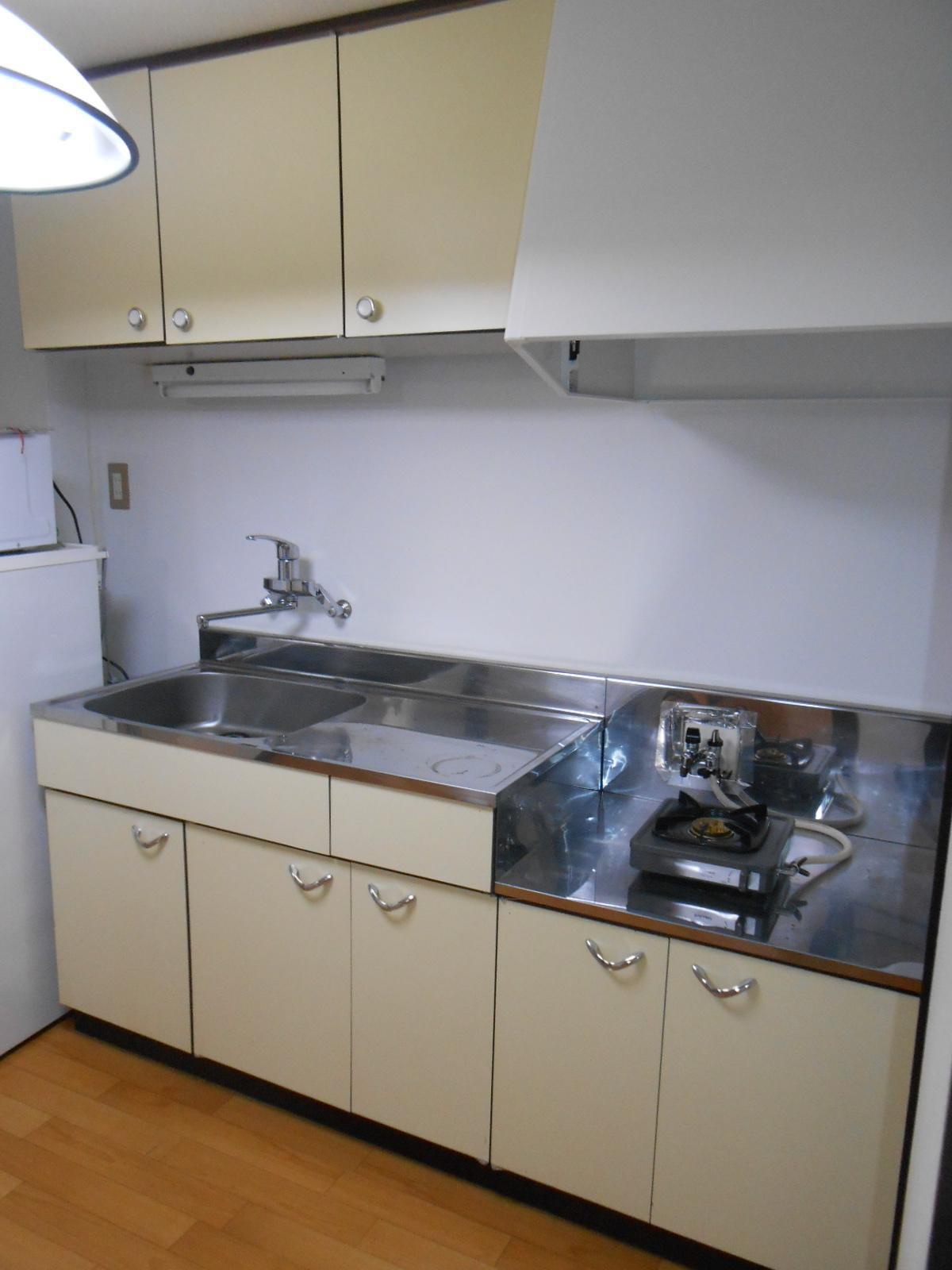 キッチン　上下にしっかりと収納のあるキッチン♪