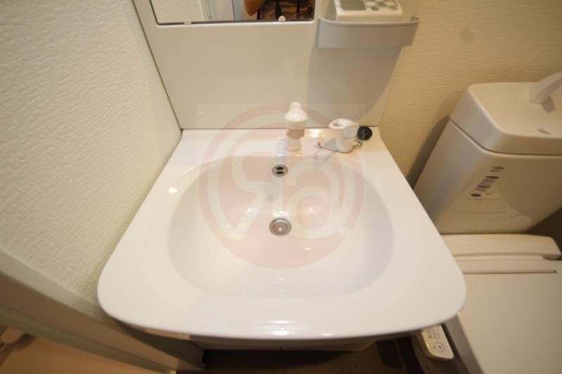 洗面設備　脱衣スペースもあります