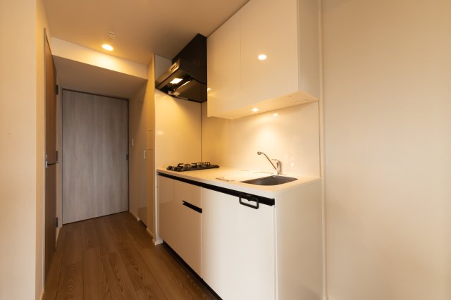 キッチン　コンパクトなキッチンで掃除もラクラク