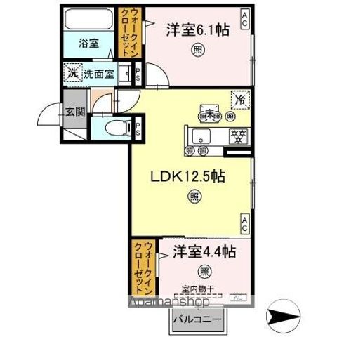 アフィネ浜ノ茶屋の間取り写真