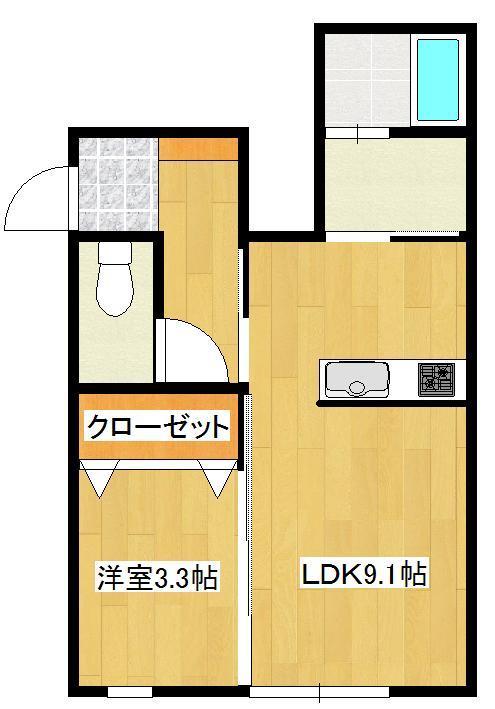 エルメゾン砂津の間取り写真
