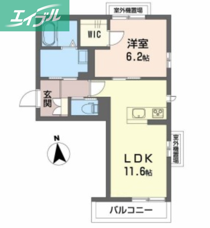 ソレイユコート富田の間取り写真