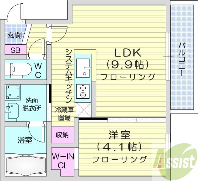 地下鉄東豊線 豊平公園駅 徒歩4分 4階建 新築の間取り写真