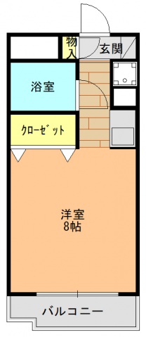 ＪＲ関西本線 三郷駅 徒歩7分 4階建 築33年の間取り写真