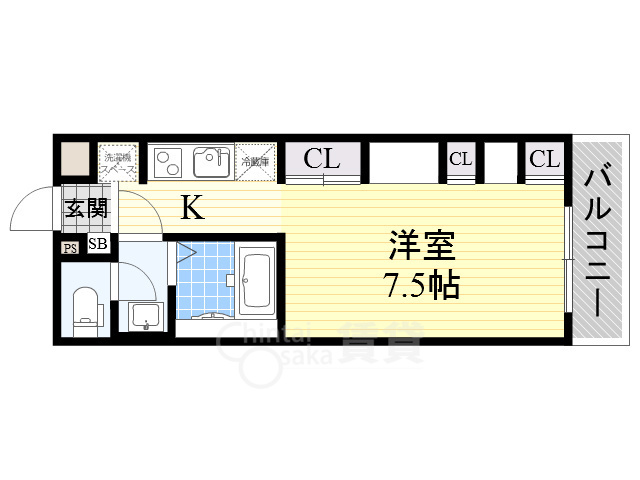 阪急京都線 摂津市駅 徒歩10分 3階建 築8年の間取り写真