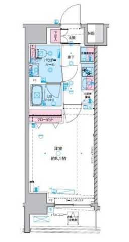 GENOVIA東神田greenveilの間取り写真