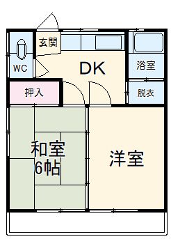 木村荘2号棟の間取り写真