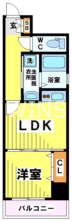 地下鉄七隈線 薬院大通駅 徒歩7分 10階建 築24年の間取り写真