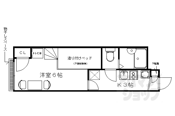 レオパレス花園の間取り写真