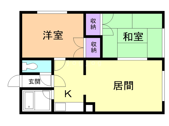 コーポ市村の間取り