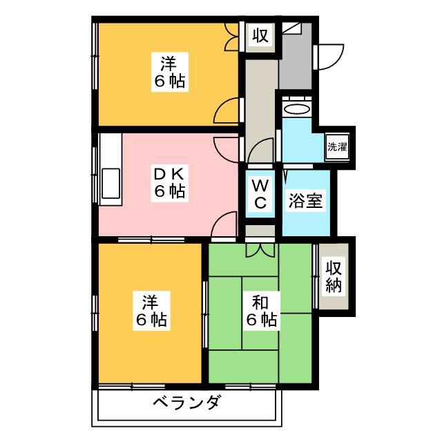 グリーンヒルズ南大泉Ａの間取り