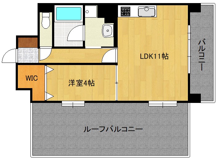 エクセルシオ平和の間取り