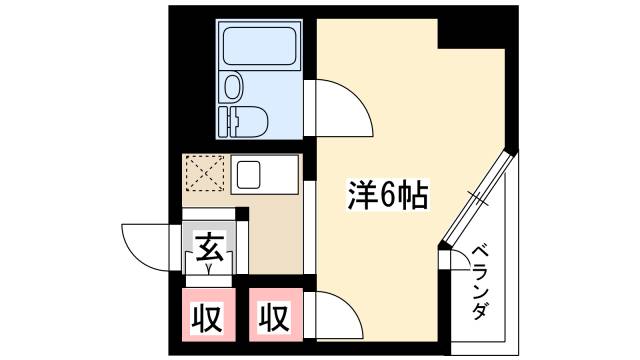 ベルモア堀詰の間取り