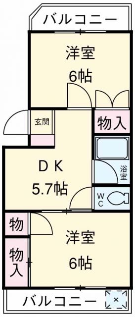 マンション裕の間取り