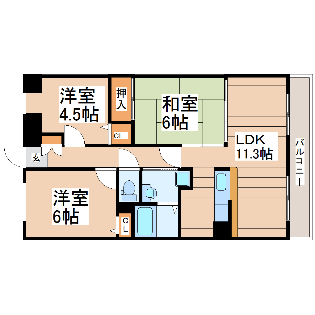 ロワールT・Nの間取り